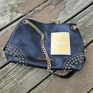 Black & Gold Michael Kors Handbag